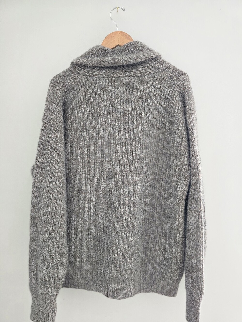J.Crew Double Breasted Shawl Collar Cardigan Sweater Men Medium Wool Blend Large - Picture 6 of 10